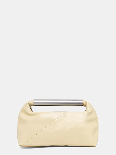 Maison Margiela baguette torbica usnjena bež