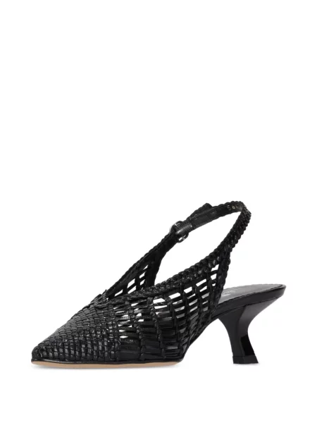 Pantofi cu toc La Rose slingback negru