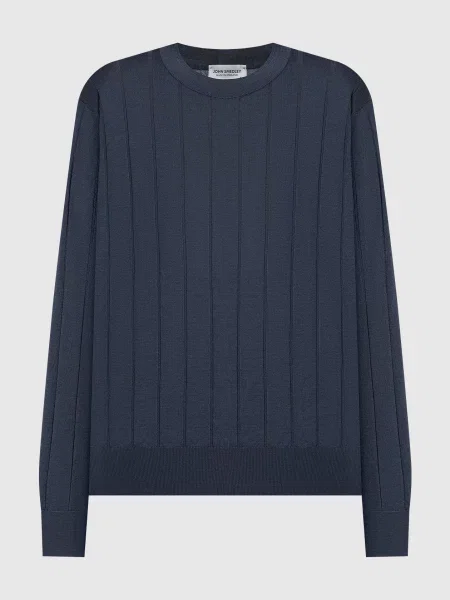 Джемпер Merle з вовни John Smedley синій