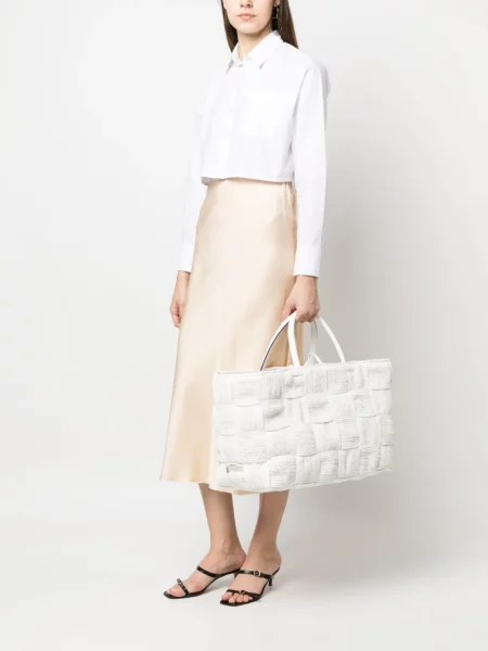 Shopper rankinė Casadei balta