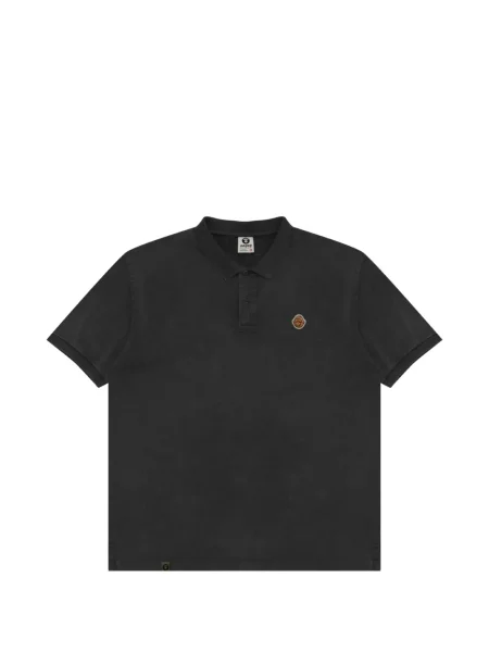 Tricou polo Aape By A Bathing Ape cu aplicații gri