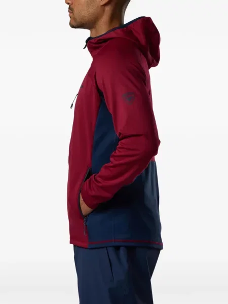 Hanorac cu glugă Rossignol din fleece roșu