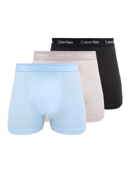 Calvin Klein Underwear Boksarice bež / svetlo modra / črna bela