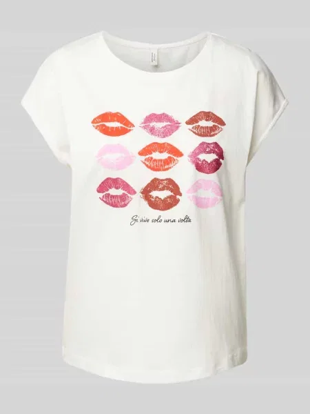 Vero Moda T-Shirt Cysma biały