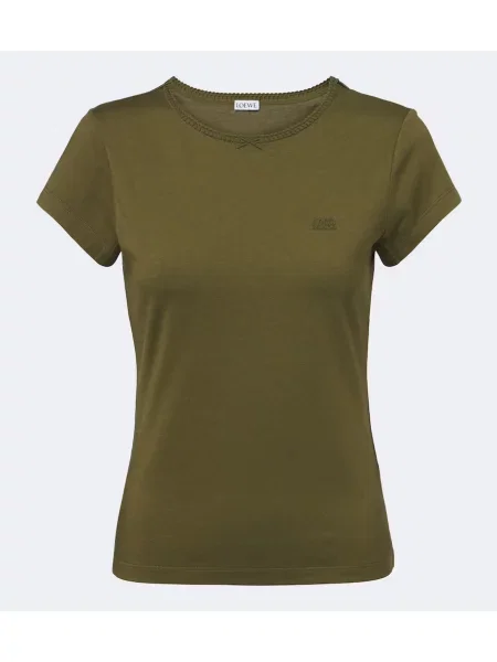 Tricou Loewe din jerseu verde