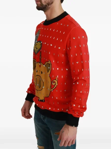 Pulover Dolce & Gabbana roșu
