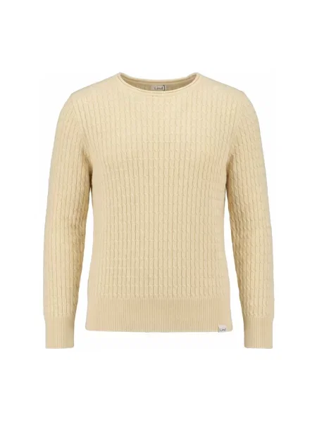 Dzianinowy sweter Lind żółty