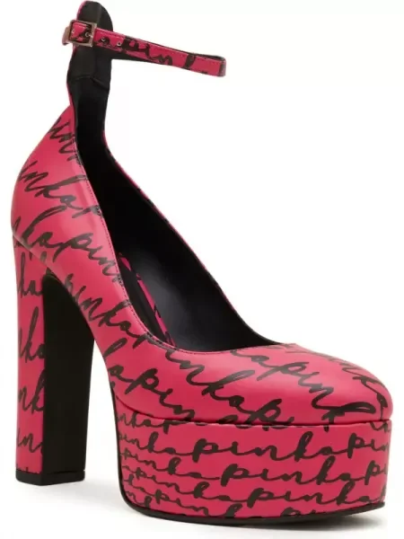Pinko Pantofi PUCCINI MARY JANE cu adaos de piele roz