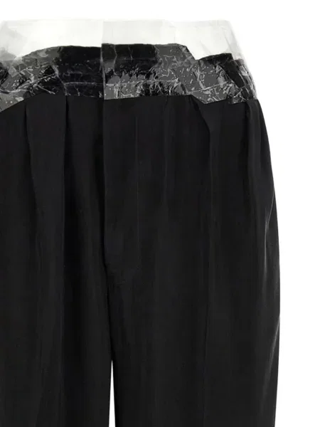 Hlače Maison Margiela s autogramom crna
