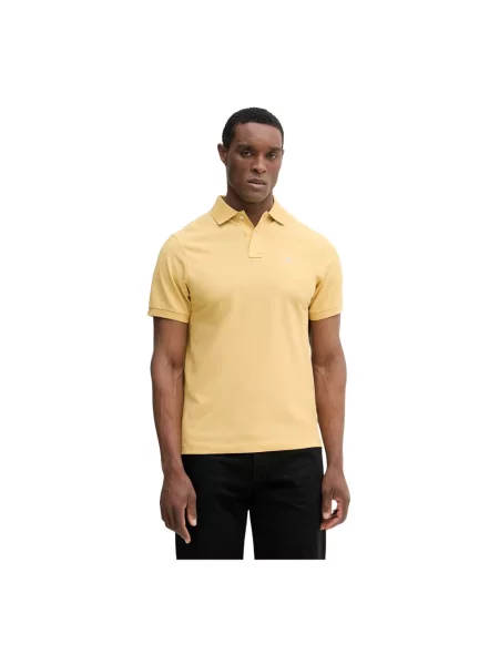 Koszulka polo Hackett z logo żółta