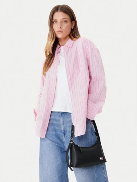 Tommy Jeans torebka czarny beżowa