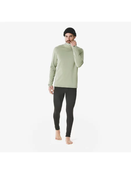 Koszulka termoaktywna narciarska Quechua BL rollneck zielona