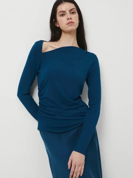 Блуза с дълги ръкави Medicine дамска с голи рамене зелено