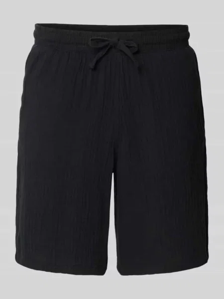 Szorty o kroju regular fit z elastycznym pasem model ‘JAIDEN’ Jack & Jones czarne
