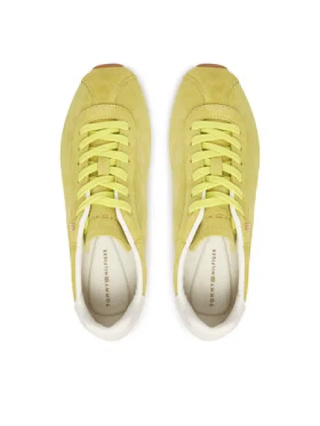 Tommy Hilfiger Sportcipők Th Bella Low Runner Suede zöld