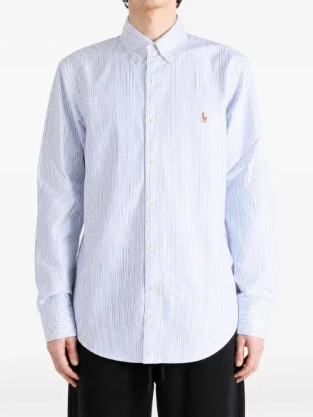 Matlasat palton Polo Ralph Lauren cu broderie alb