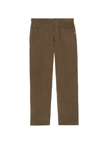 Pantaloni Burberry de catifea cord maro