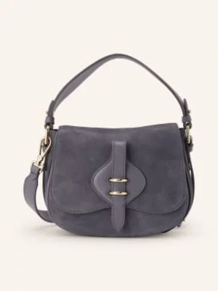 Coccinelle torebka crossbody zamszowa MAVERY SUEDE szara