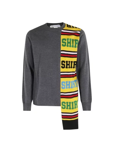 Sweter Comme Des Garcons z długim rękawem czarny