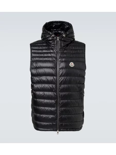 Puh brezrokavnik Moncler črna