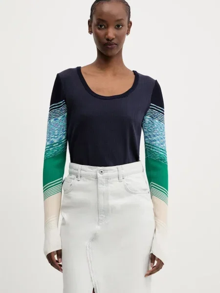 Desigual longsleeve CHURCHILL granatowy