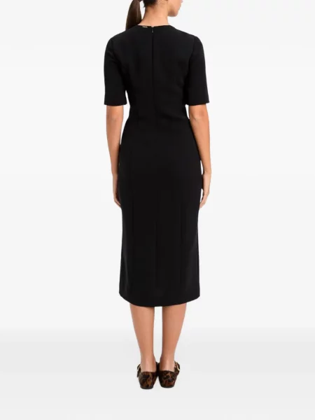 Rochie midi Twinset cu motiv cu inimi negru