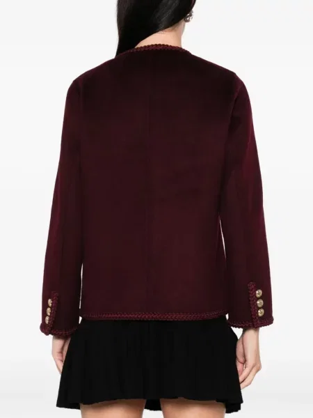 Geacă Sandro de lână roșu