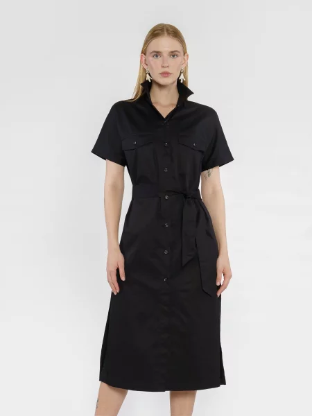Arber Сукня міді Бавовна/еластан чорний