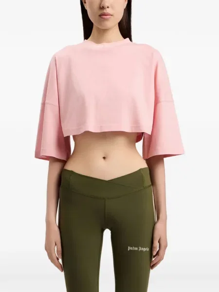 Cropp tricou Palm Angels cu imagine roz