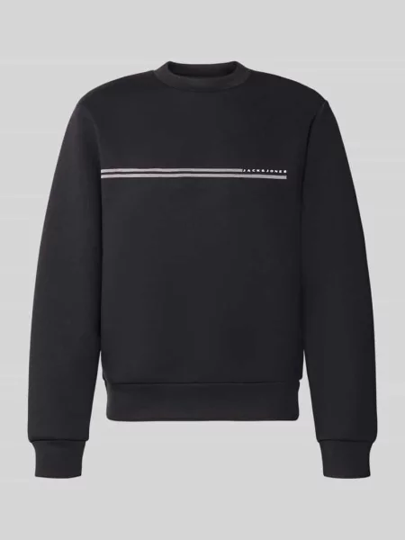 Bluza o kroju relaxed fit z dodatkiem model Fusion' Jack & Jones czarna