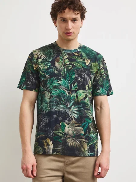 Medicine t-shirt ανδρικό με ελαστάν μαύρο