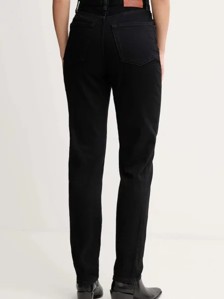 Džíny Calvin Klein Jeans high waist černé