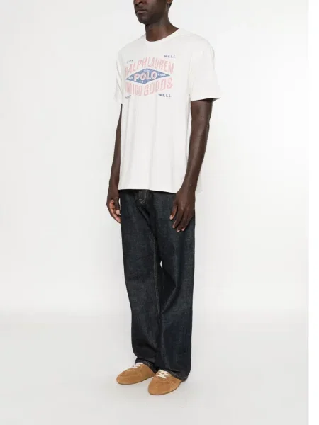 Γραφικός μπλούζα Polo Ralph Lauren λευκό