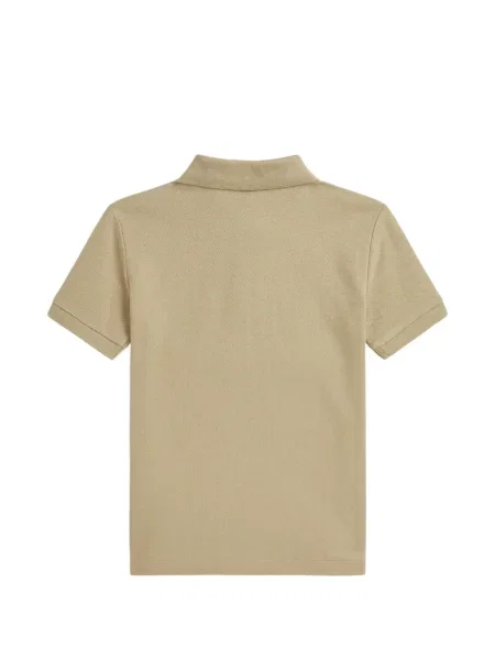 Koszulka polo dziecięca Polo Ralph Lauren brązowa