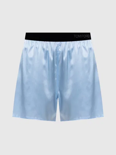 Шорти із шовку Tom Ford блакитні
