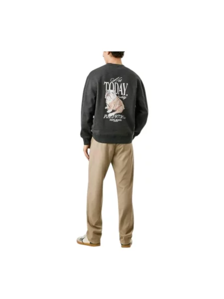 Sweter Pepe Jeans w miejskim stylu szary