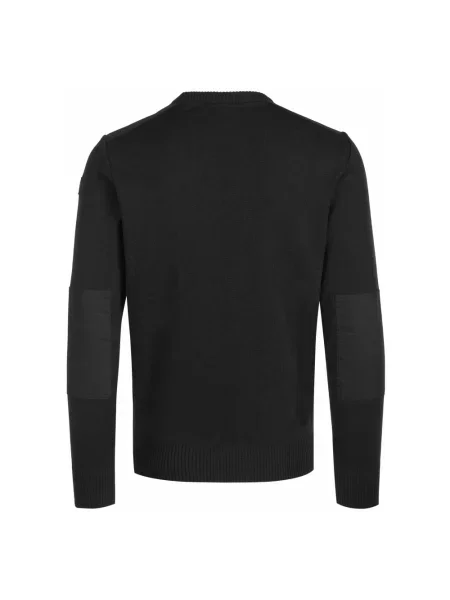 Sweter Paul & Shark z okrągłym dekoltem klasyczny czarny