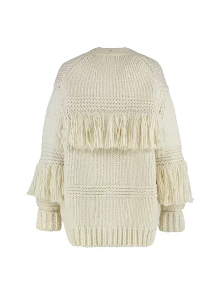 Kardigan Moncler wełniany beżowy