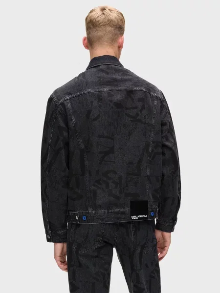 Джинсовая куртка Karl Lagerfeld Jeans черная