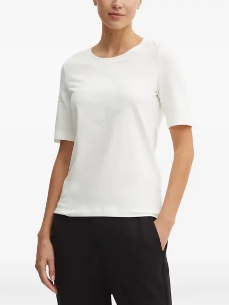 Tricou Sportalm cu imagine alb
