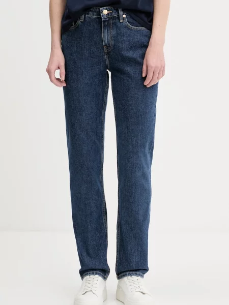 Tommy Hilfiger jeansy medium waist granatowe