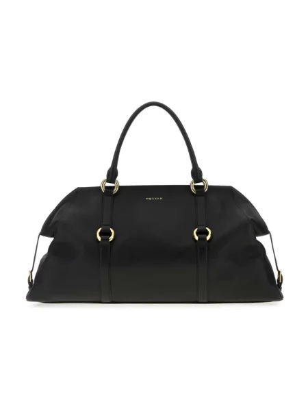 Torba Alexander Mcqueen skórzana czarna