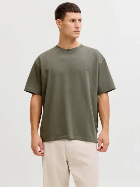 JACK & JONES Tricou JPRBLAathan pământiu