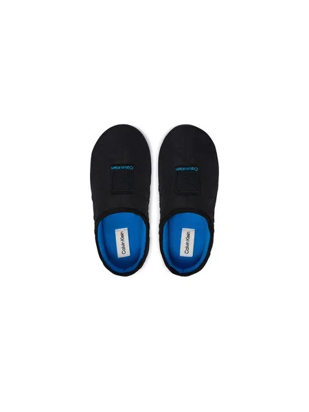 Papuče Calvin Klein Home Slipper Quilted Rip Emblem čierna