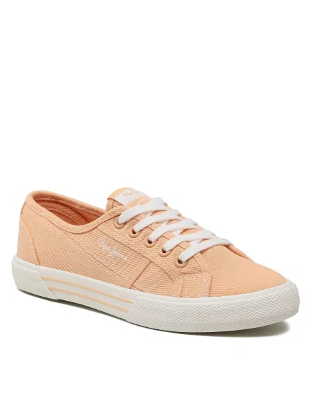 Πάνινα παπούτσια Pepe Jeans Brady Basic W Light Orange πορτοκαλί