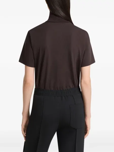 Gulerat tricou Courreges maro