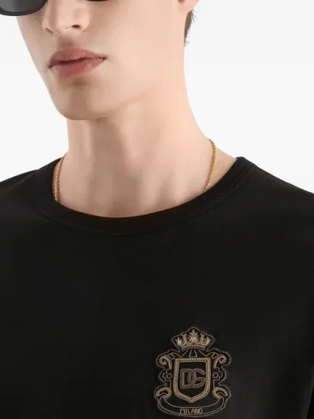 Μακρύς μπλούζα Dolce & Gabbana μαύρο