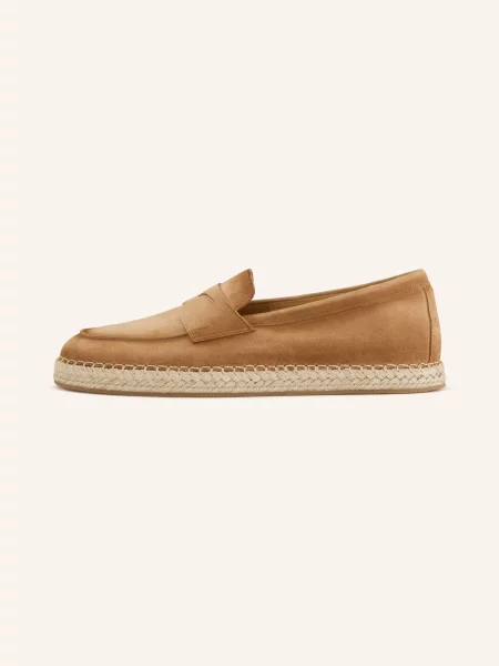 Santoni Espadryle Carlo beige beżowe