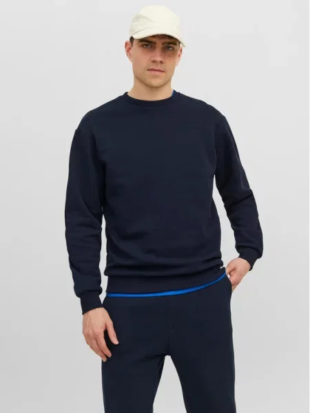 Jack&Jones Majica dugih rukava Bradley tamnoplava