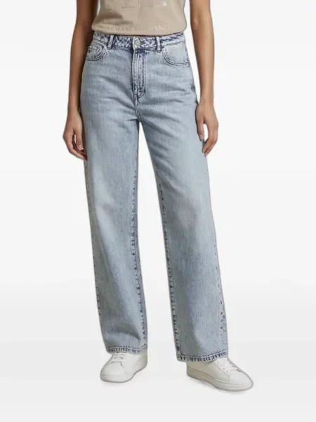 Blugi drepți Armani Exchange albastru